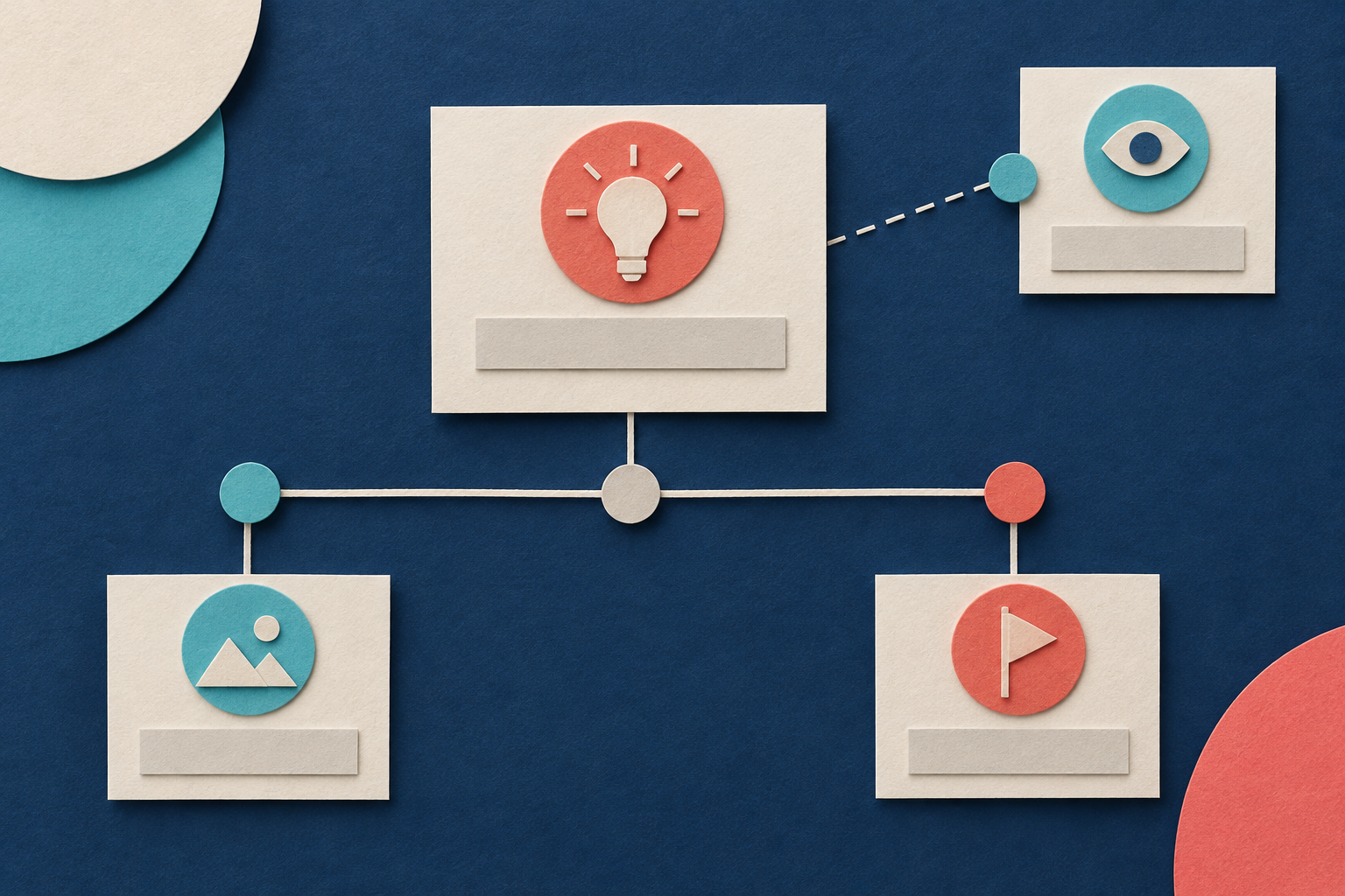 An ad card connects to two date endpoints and a separate observation marker.